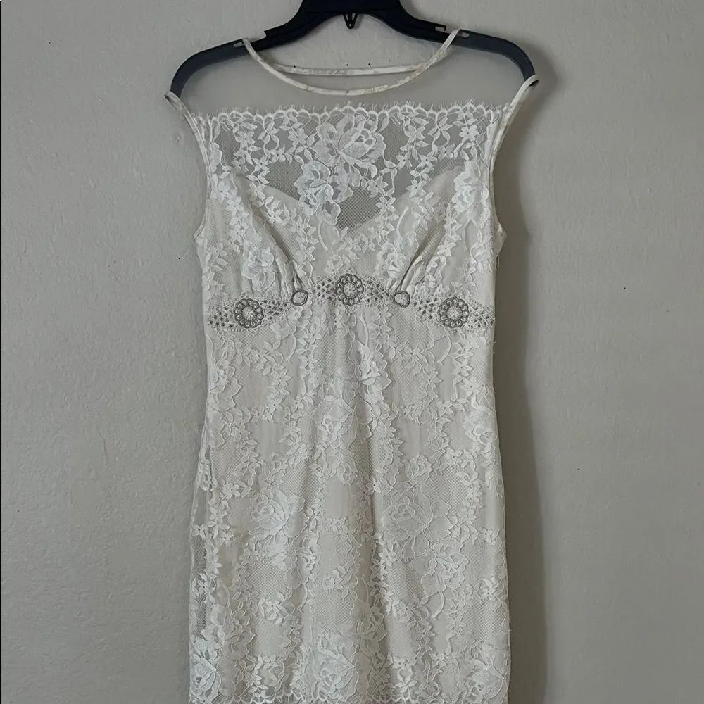 Vintage Claire Pettibone Sleeveless Wedding Dress In Size 8 — image 2 of 8